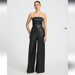 Express Leather Cutout Jumpsuit